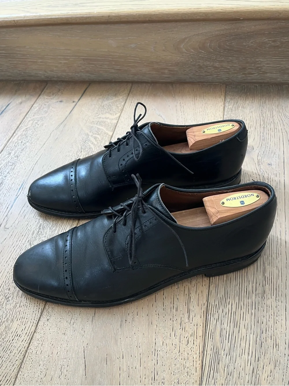 Men Leather Dress Shoe Black Size 10.5 Wedding Work Office